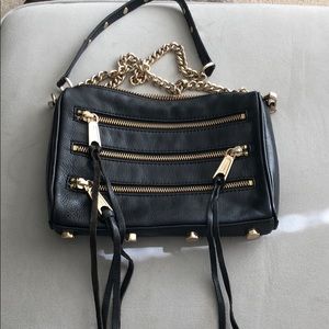 Black Leather Crossbody